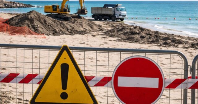 Stop al ripascimento di Universo Beach per problemi di sicurezza Stop al ripascimento di Universo Beach per problemi di sicurezza