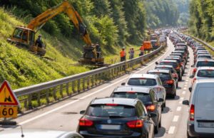 Code chilometriche sul Raccordo Avellino-Salerno per lavori di manutenzione Code chilometriche sul Raccordo Avellino-Salerno per lavori di manutenzione