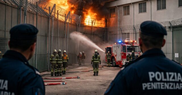 Incendio devastante al carcere di Fuorni: agenti raccontano l'emergenza Incendio devastante al carcere di Fuorni: agenti raccontano l'emergenza