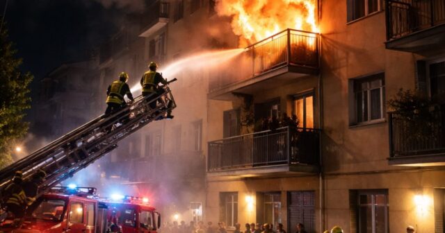 Incendio in un appartamento a Salerno: intervento dei vigili del fuoco nella notte Incendio in un appartamento a Salerno: intervento dei vigili del fuoco nella notte