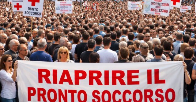 Protesta a Scafati per la riapertura del pronto soccorso dell'ospedale "Mauro Scarlato" Protesta a Scafati per la riapertura del pronto soccorso dell'ospedale "Mauro Scarlato"