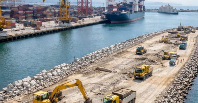 Salerno, avanzano i lavori di potenziamento del terminal portuale al Molo Ponente