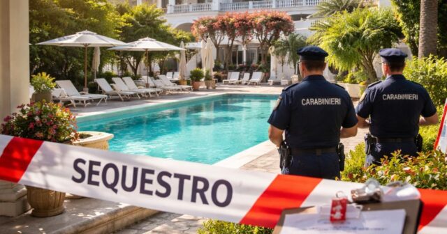 Sequestro di strutture abusive in un hotel di Anacapri Sequestro di strutture abusive in un hotel di Anacapri