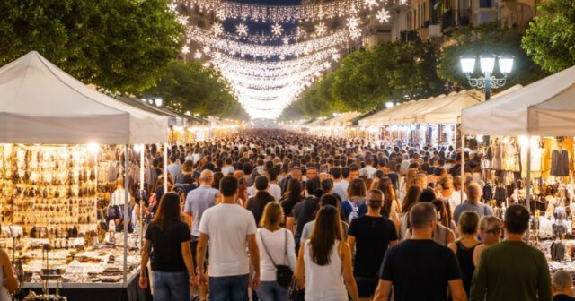 Affluenza record per la Notte Bianca di Salerno, ma i negozi non ne beneficiano Affluenza record per la Notte Bianca di Salerno, ma i negozi non ne beneficiano