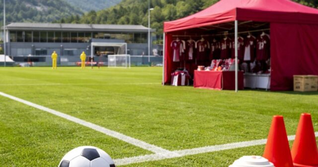 Cascia accoglie il temporary store della Salernitana Cascia accoglie il temporary store della Salernitana