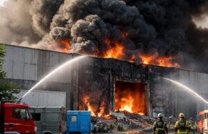 Incendio in un deposito di materiale elettrico a Striano preoccupa i residenti Incendio in un deposito di materiale elettrico a Striano preoccupa i residenti