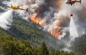 Incendio sul Monte San Liberatore: Vigili del Fuoco e mezzi aerei in azione Incendio sul Monte San Liberatore: Vigili del Fuoco e mezzi aerei in azione