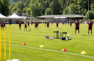 Intensa mattinata di allenamenti per la Salernitana a Cascia Intensa mattinata di allenamenti per la Salernitana a Cascia