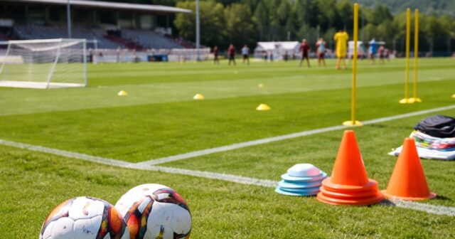 La Salernitana avvia il settimo giorno di allenamenti a Cascia