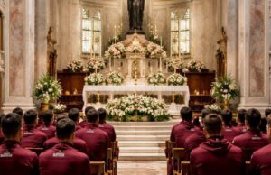 La Salernitana in visita alla Basilica di Santa Rita durante il ritiro La Salernitana in visita alla Basilica di Santa Rita durante il ritiro