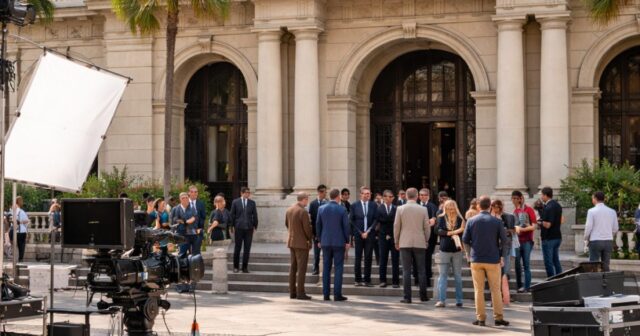 Riprese della serie "Avvocato Malinconico" in corso a Salerno Riprese della serie "Avvocato Malinconico" in corso a Salerno