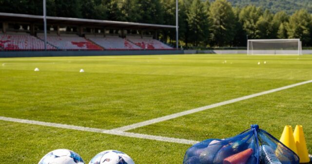 Umberto Pagano in ritiro a Cascia per seguire la squadra