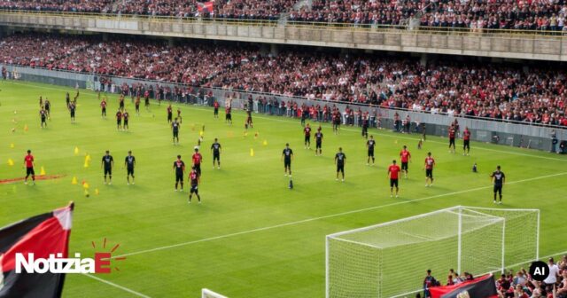 Foggia, grande affluenza di tifosi all'allenamento a porte aperte Foggia, grande affluenza di tifosi all'allenamento a porte aperte