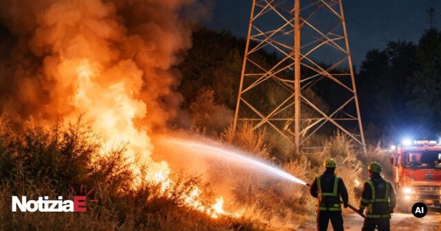 Incendio segnalato in Via della Valle, pronti i vigili del fuoco Incendio segnalato in Via della Valle, pronti i vigili del fuoco