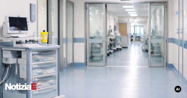 Incendio vicino al pronto soccorso dell'ospedale di Salerno Incendio vicino al pronto soccorso dell'ospedale di Salerno
