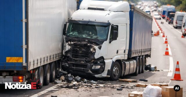 Incidente tra mezzi pesanti sul raccordo Salerno-Avellino provoca chiusura della carreggiata