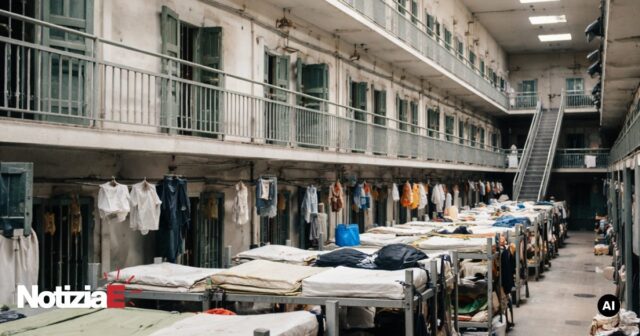 Situazione critica nella Casa Circondariale di Salerno con 572 detenuti in una struttura da 370 posti