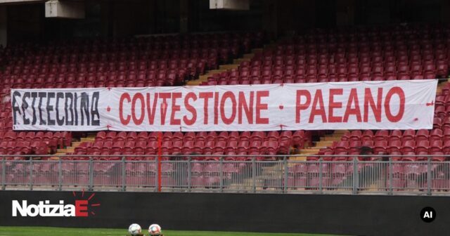 Striscioni di contestazione a Salerno contro Iervolino e Pagano Striscioni di contestazione a Salerno contro Iervolino e Pagano