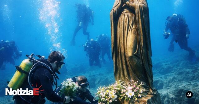 Tradizionale omaggio alla Madonna degli Abissi a Castellabate Tradizionale omaggio alla Madonna degli Abissi a Castellabate