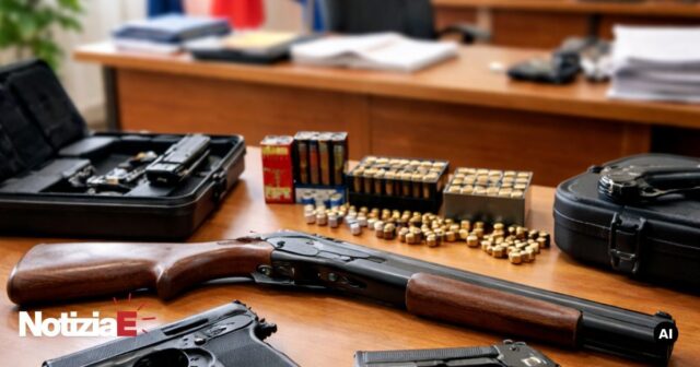 Arrestato a Capaccio Paestum per possesso di armi clandestine Arrestato a Capaccio Paestum per possesso di armi clandestine