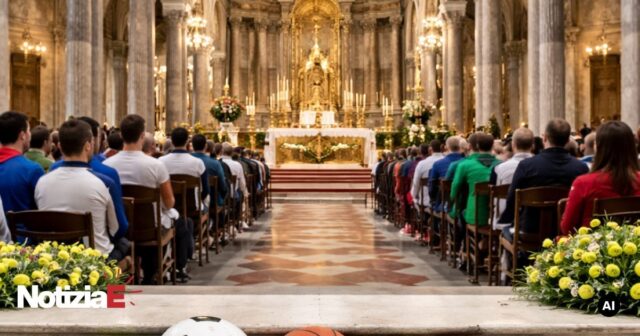 Celebrazione della Santa Messa degli Sportivi al Duomo di Salerno Celebrazione della Santa Messa degli Sportivi al Duomo di Salerno