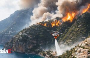 Emergenza incendi nella Costiera Amalfitana: roghi a Positano e Amalfi Emergenza incendi nella Costiera Amalfitana: roghi a Positano e Amalfi