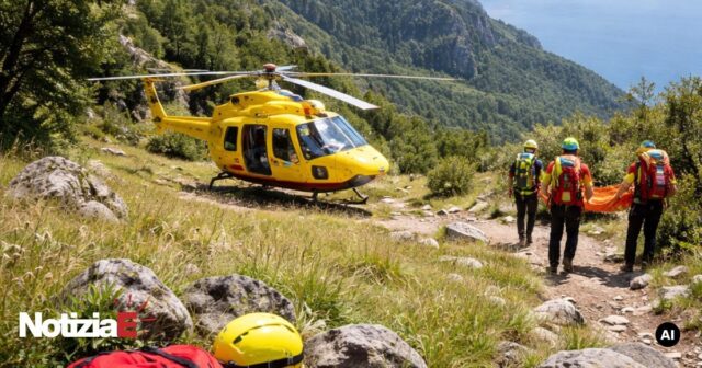 Salvato un escursionista in difficoltà sul sentiero di Ciolandrea Salvato un escursionista in difficoltà sul sentiero di Ciolandrea